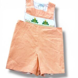 Silly Goose Hand Smocked Frog One Piece